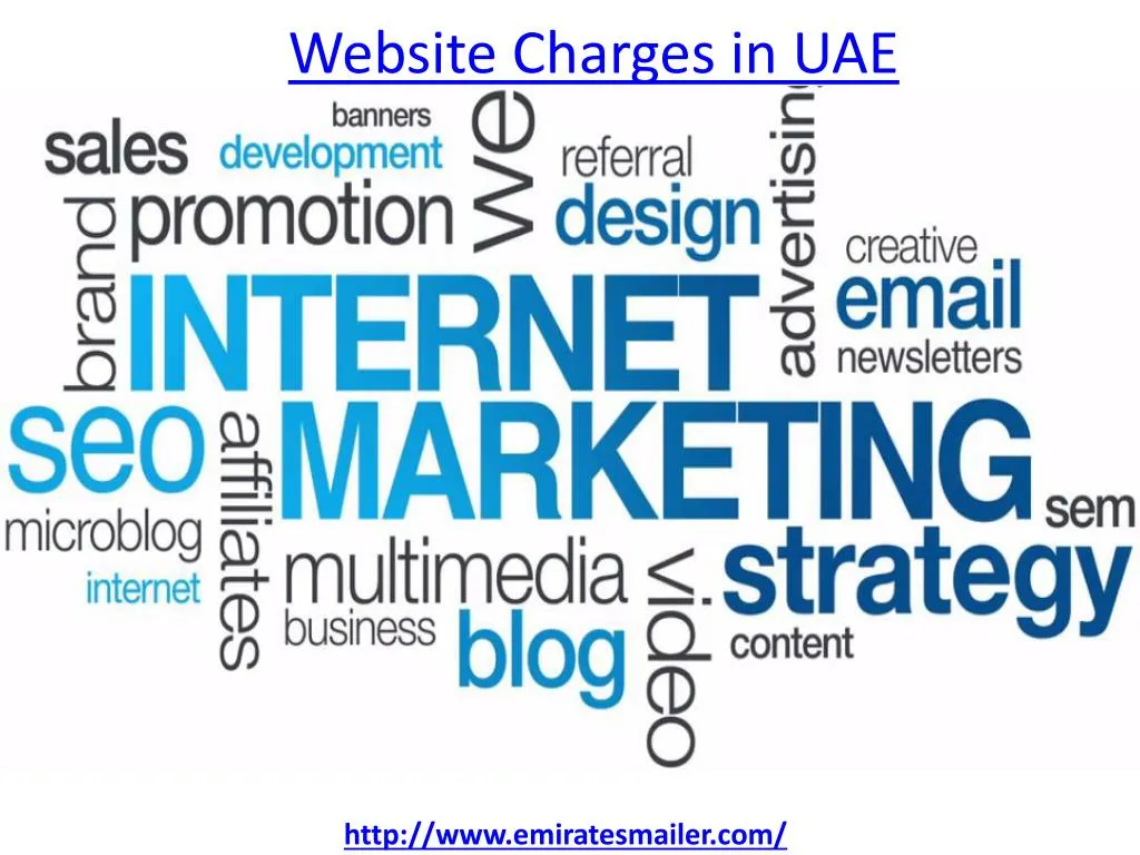 website charges in uae