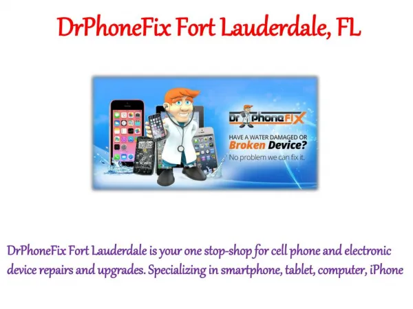 DrPhoneFix Fort Lauderdale FL