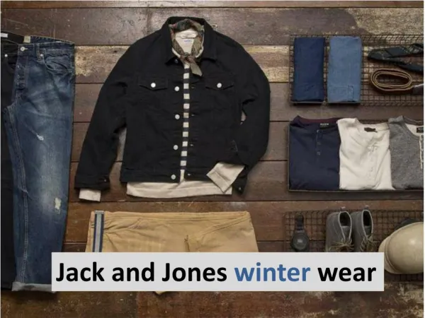 Jack and Jones winter wear