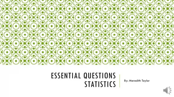 Probability Essential Questions
