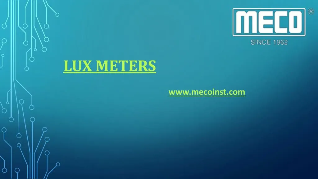 lux meters