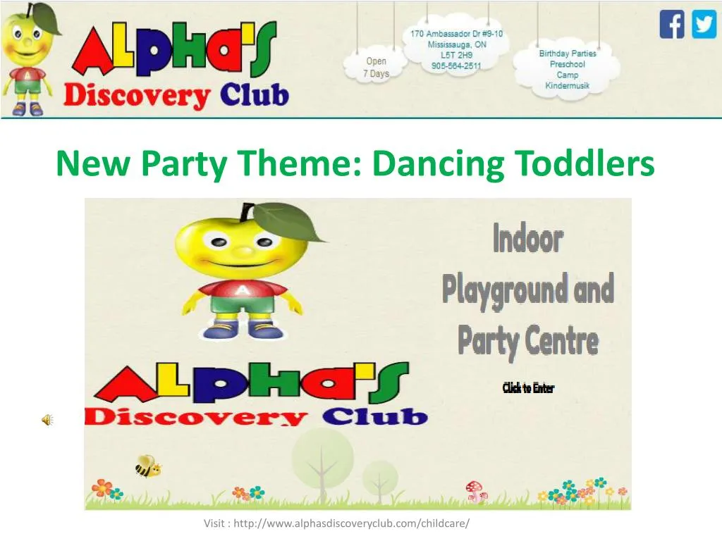 new party theme dancing toddlers