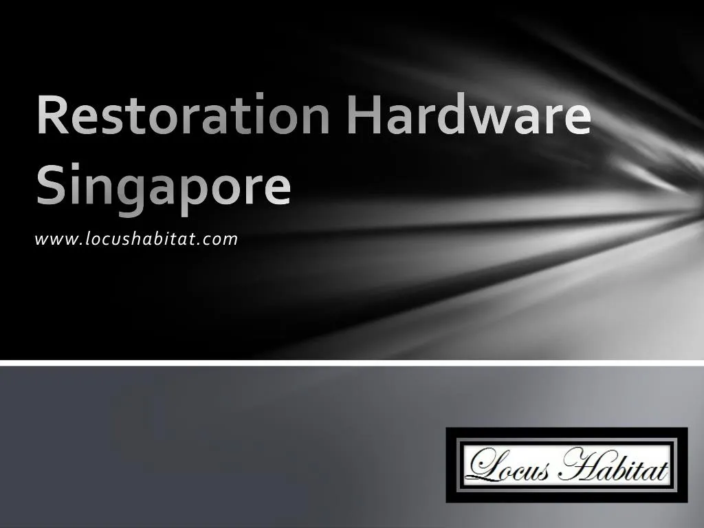 restoration hardware singapore