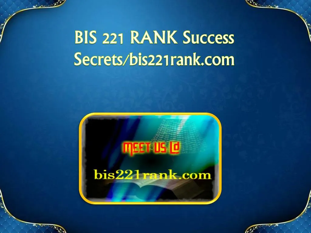 bis 221 rank success secrets bis221rank com