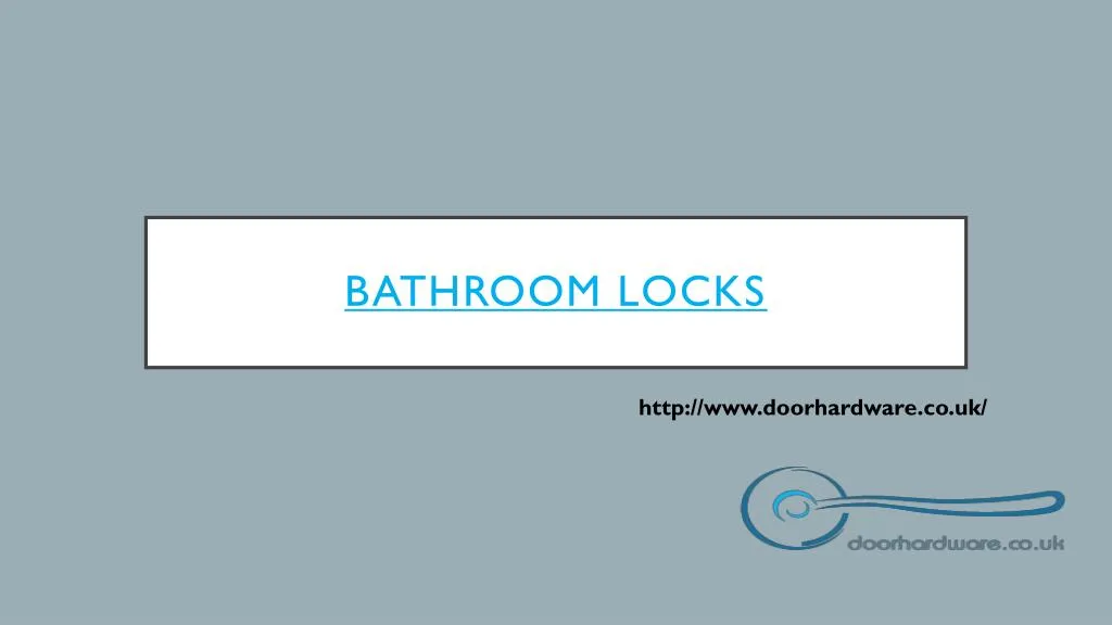 bathroom locks