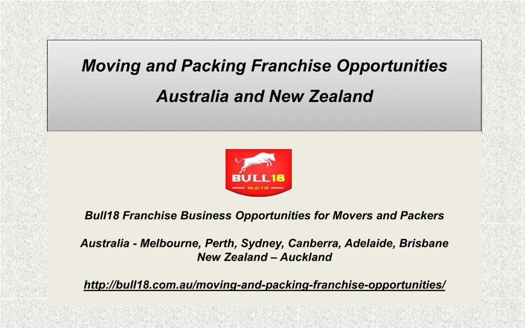 moving and packing franchise opportunities