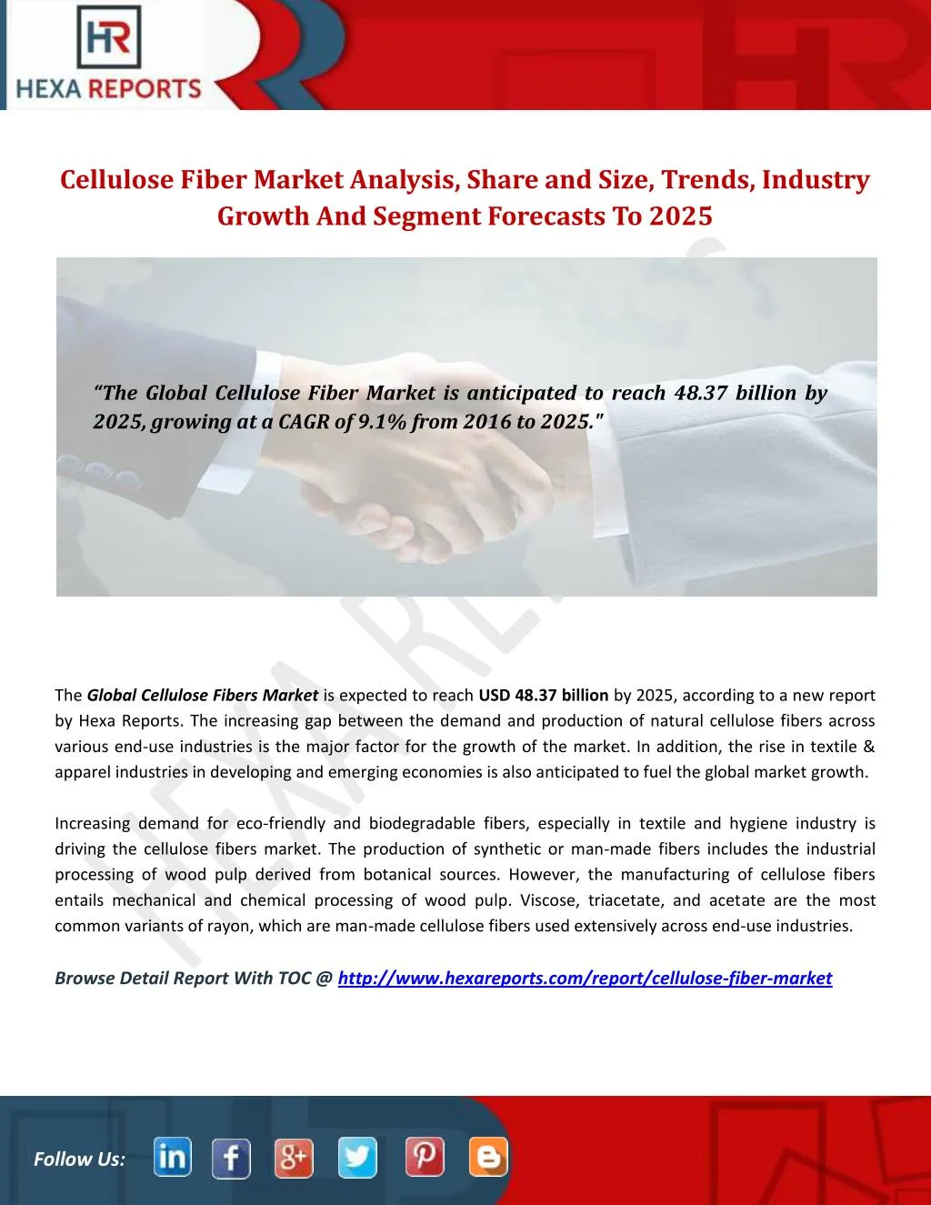 cellulose fiber market analysis share and size