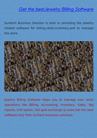 Jewelry billing software - slide 1