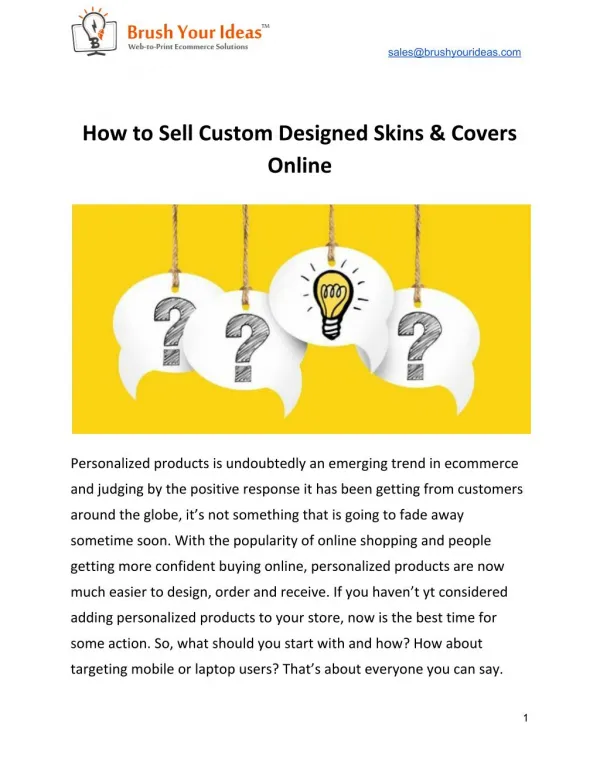 How to Sell Custom Designed Skins & Covers Online