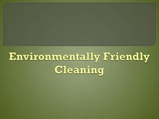 Environmentally Friendly Cleaning