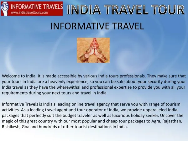 India Tour Information