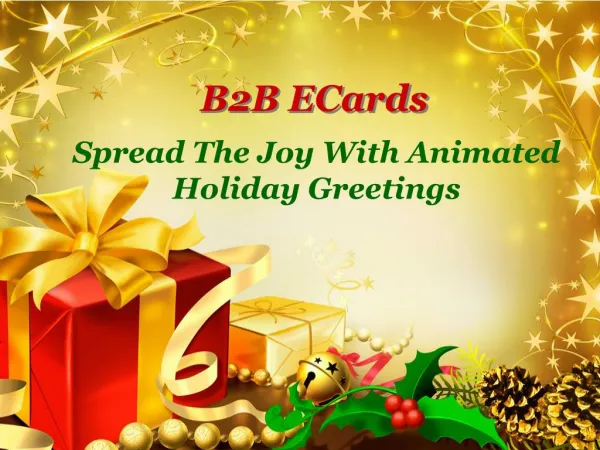 Spread The Joy With Animated Holiday Greetings