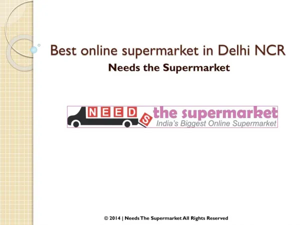 Best online supermarket in Delhi NCR