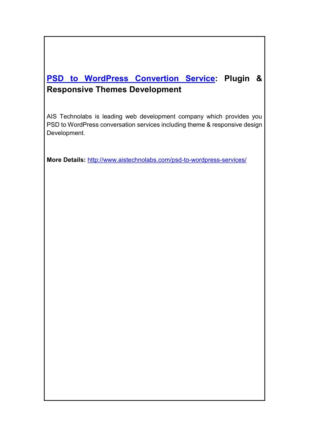 psd to wordpress convertion service plugin