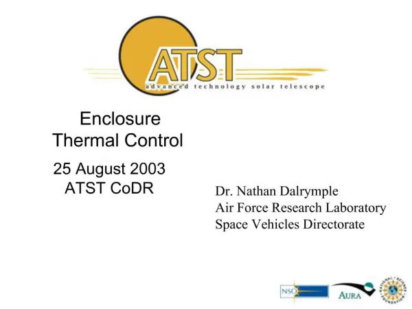 Enclosure Thermal Control