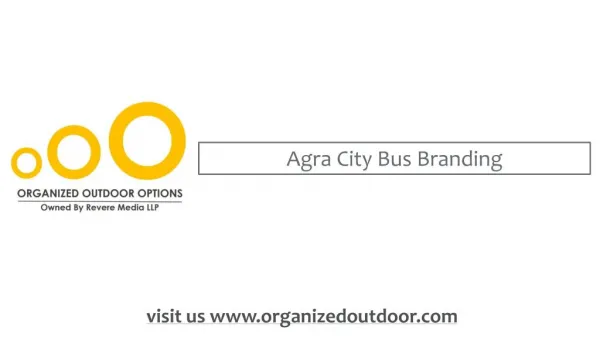 Agra City Bus Advertising in India