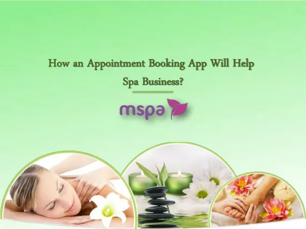 How an Appointment Booking App Will Help Spa Business?