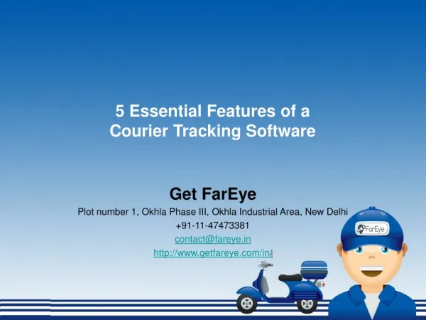5 Essential Features of a Courier Tracking Software