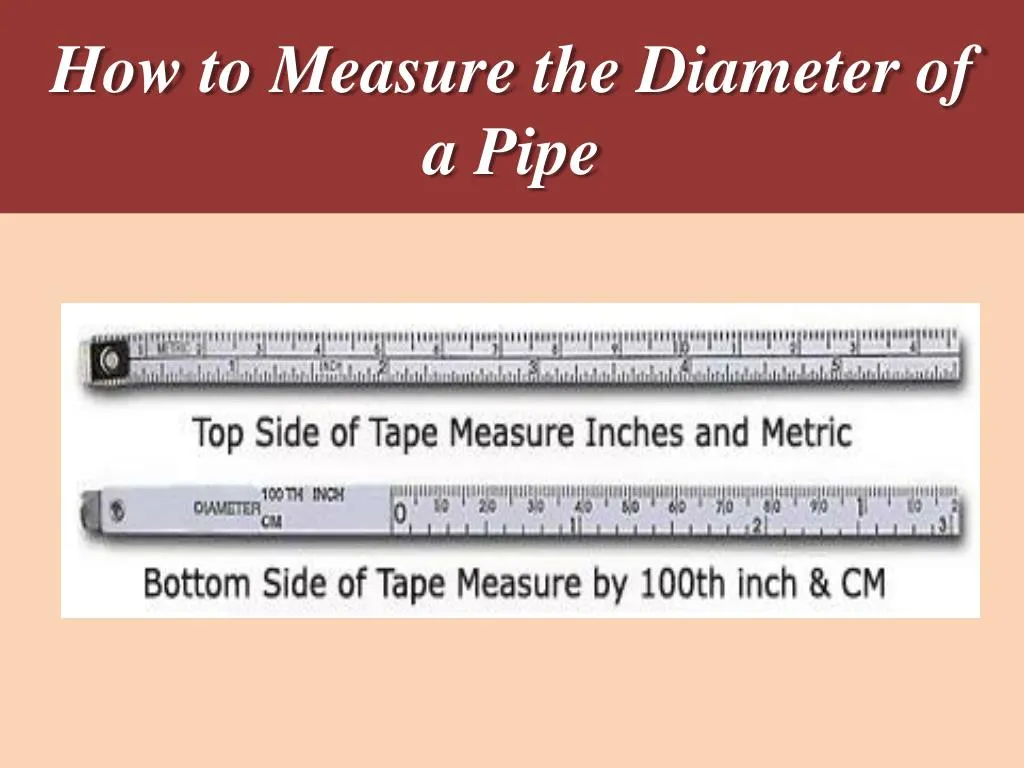 how to measure the diameter of a pipe