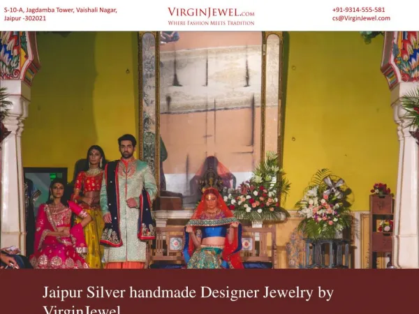 Jaipur Silver handmade Designer jewelry by VirginJewel