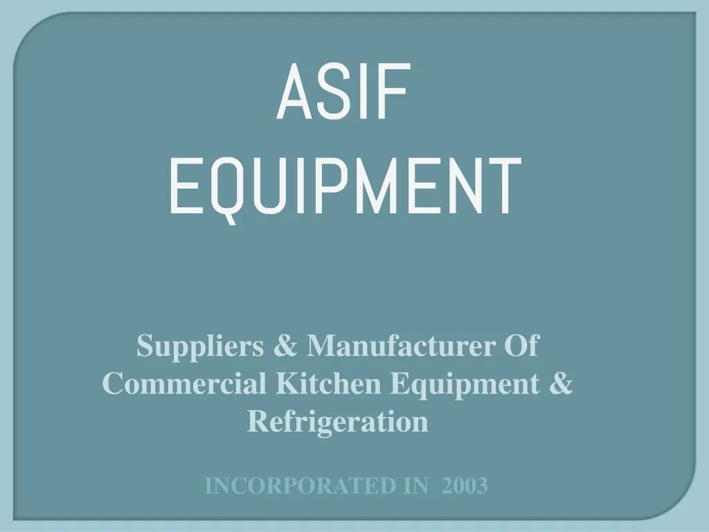 asif equipment