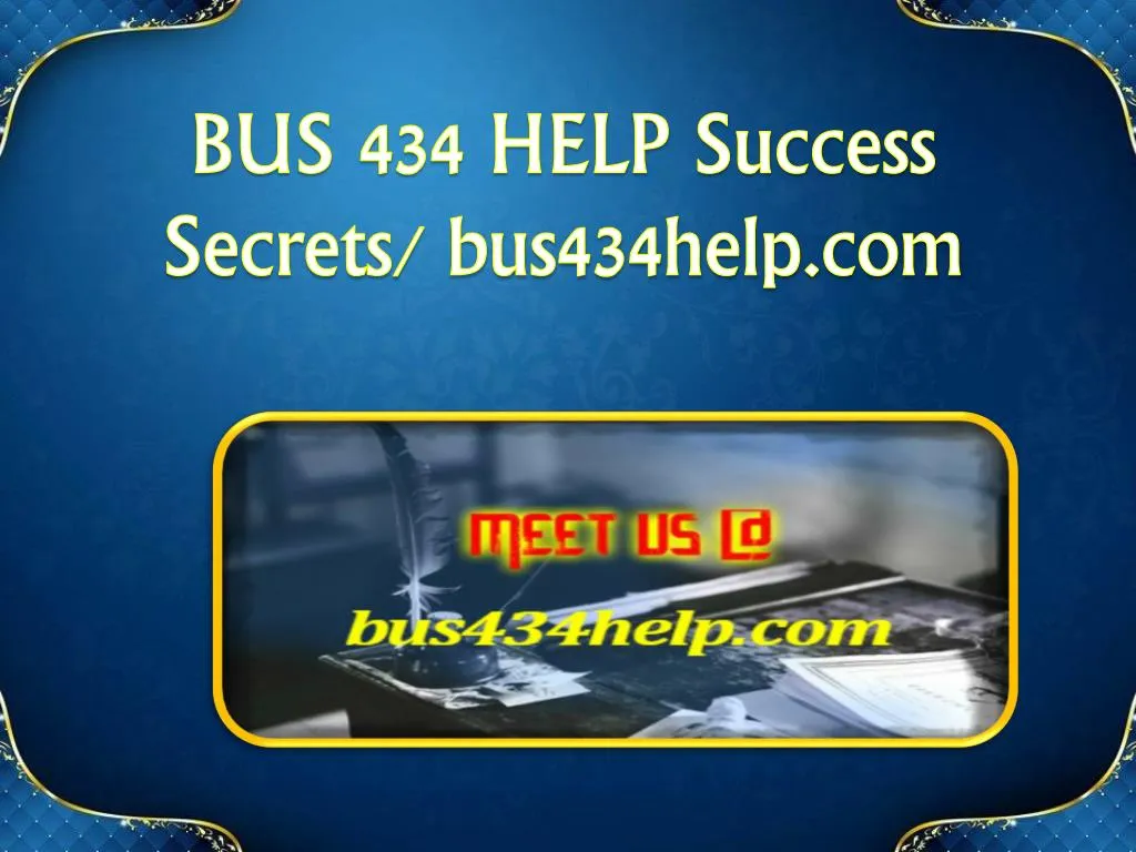 bus 434 help success secrets bus434help com