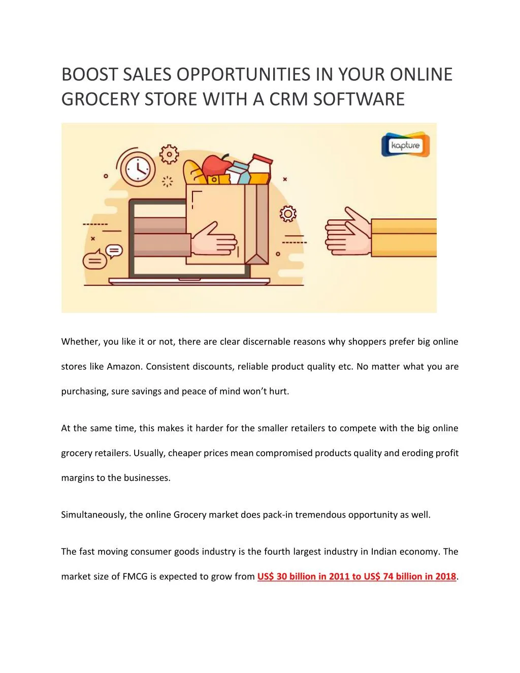 boost sales opportunities in your online grocery