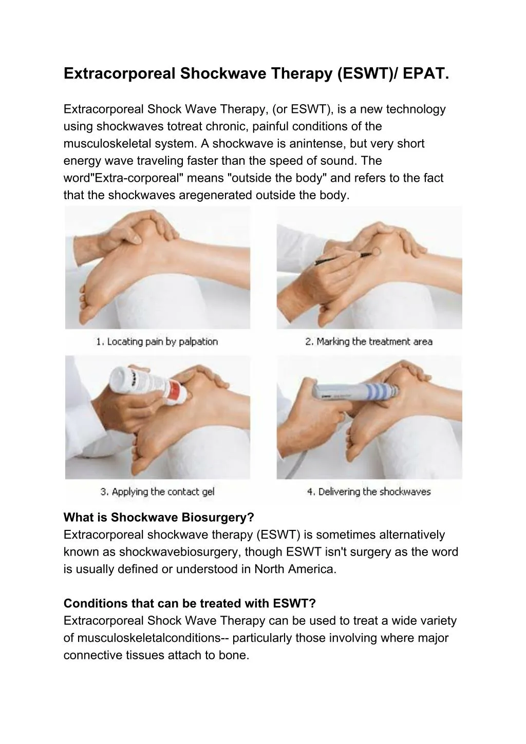 extracorporeal shockwave therapy eswt epat