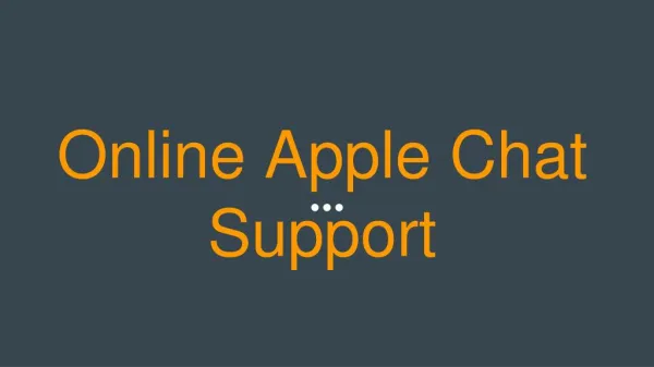 Online Apple Chat Support
