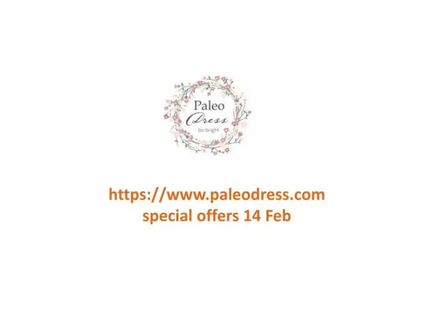 www.paleodress.com special offers 14 Feb