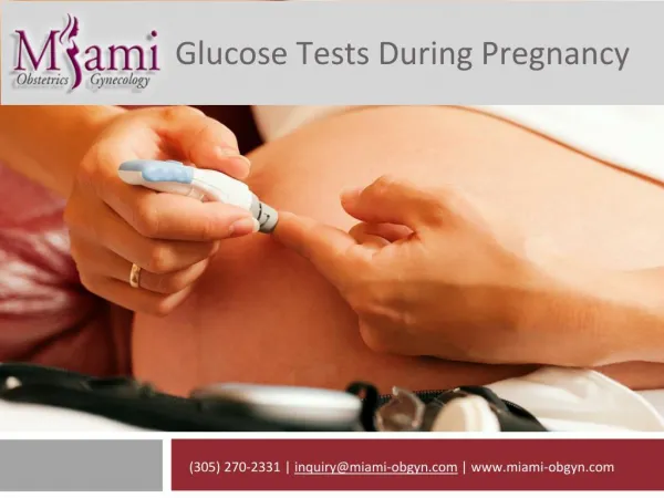 Glucose Tests During Pregnancy?