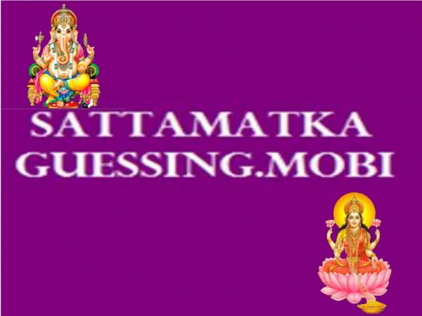 All Satta Matka Bazar Fast Online Live Result Website