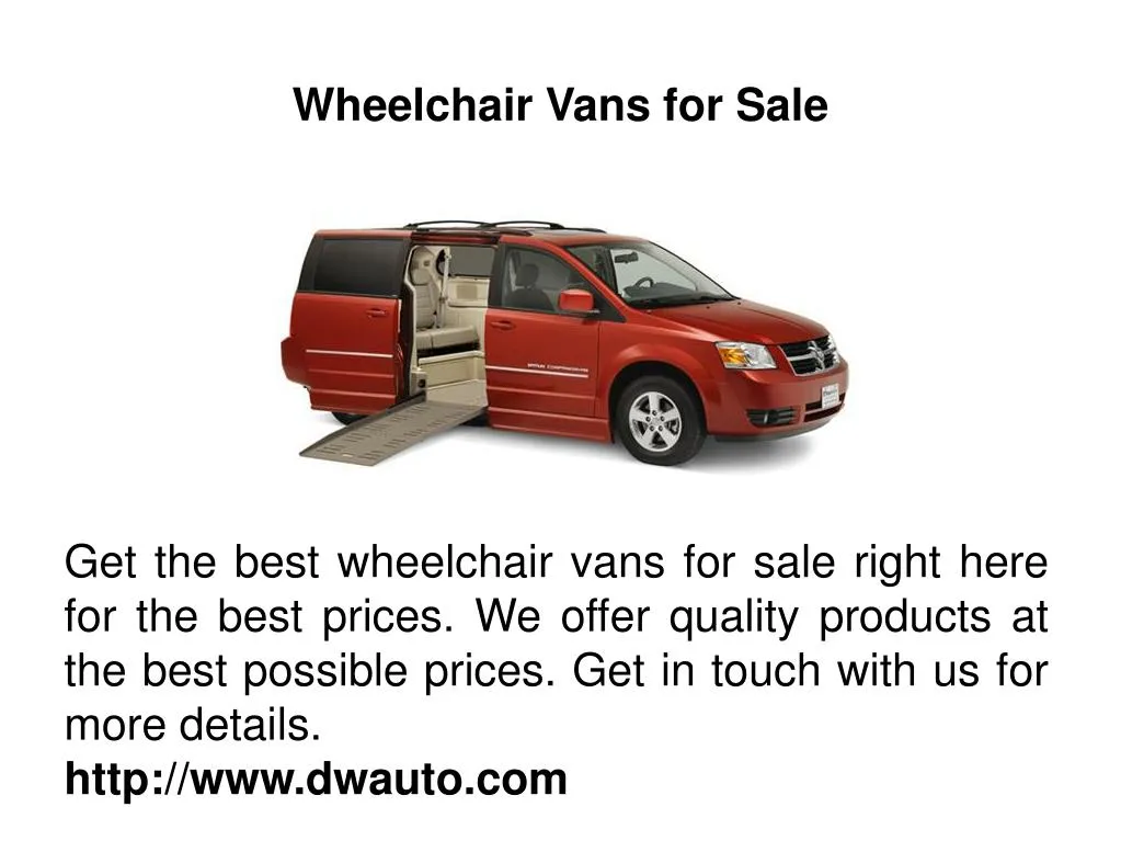 wheelchair vans for sale