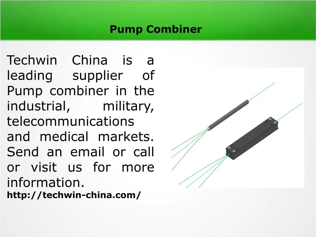 pump combiner