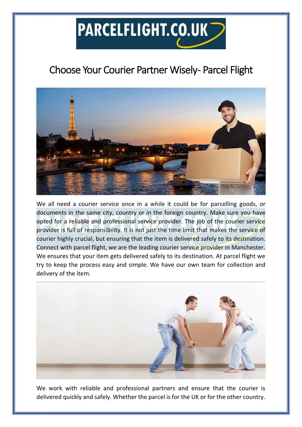 choose your courier partner wisely choose your