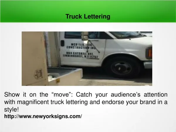 Truck Lettering