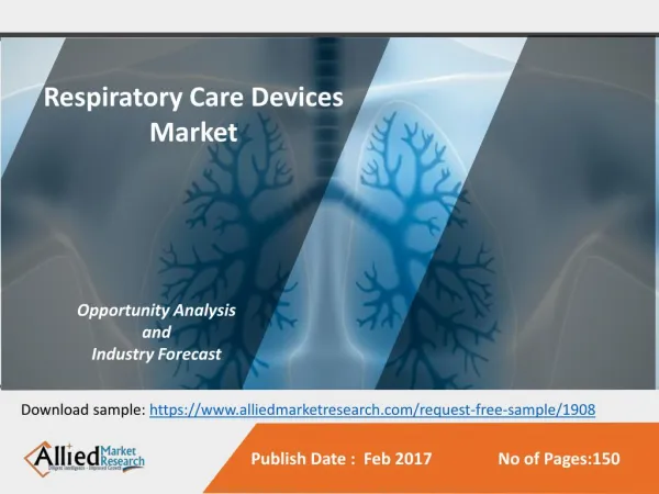 Respiratory Care Devices Market Expected to Reach $21,300 Million by 2022