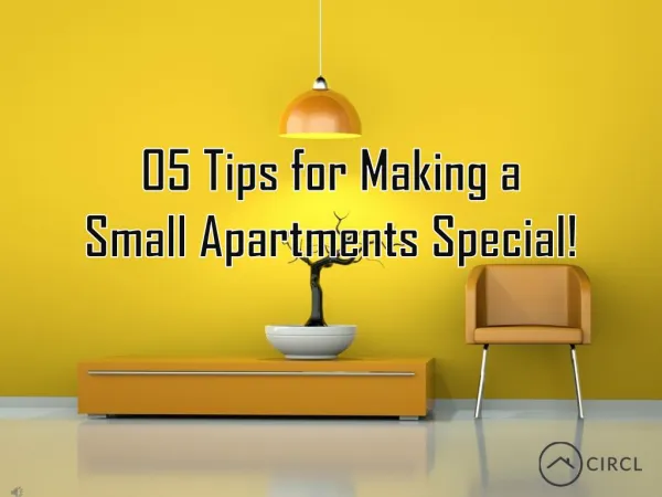 05 Tips for Making a Small Apartments Special!