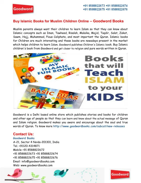 Buy Children's Islamic Books Online