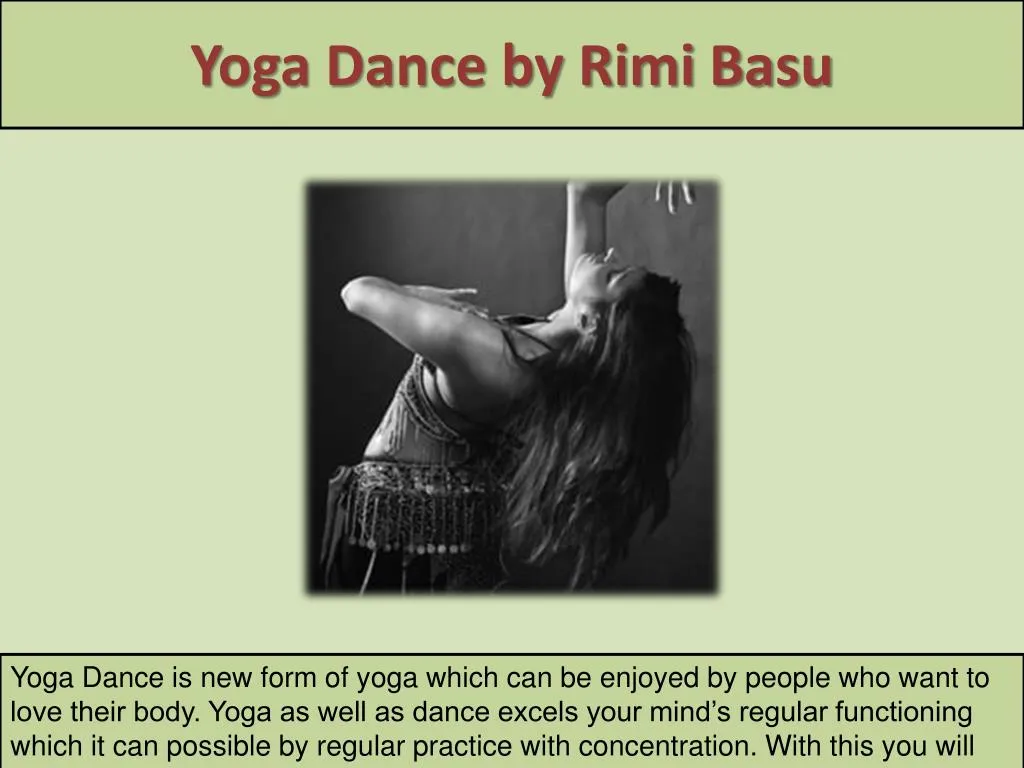 yoga dance by rimi basu