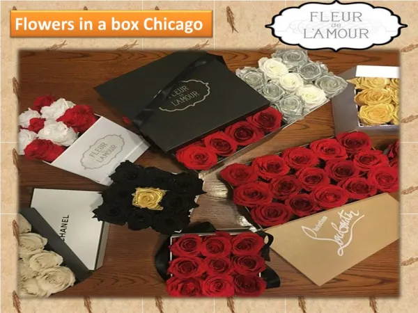 Flowers in a box Chicago