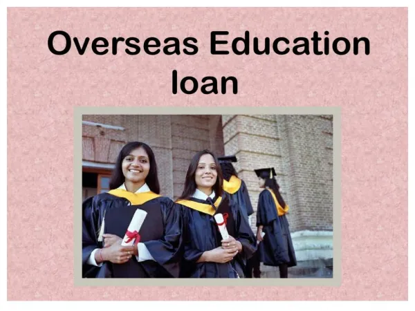 How to avail an overseas education loan