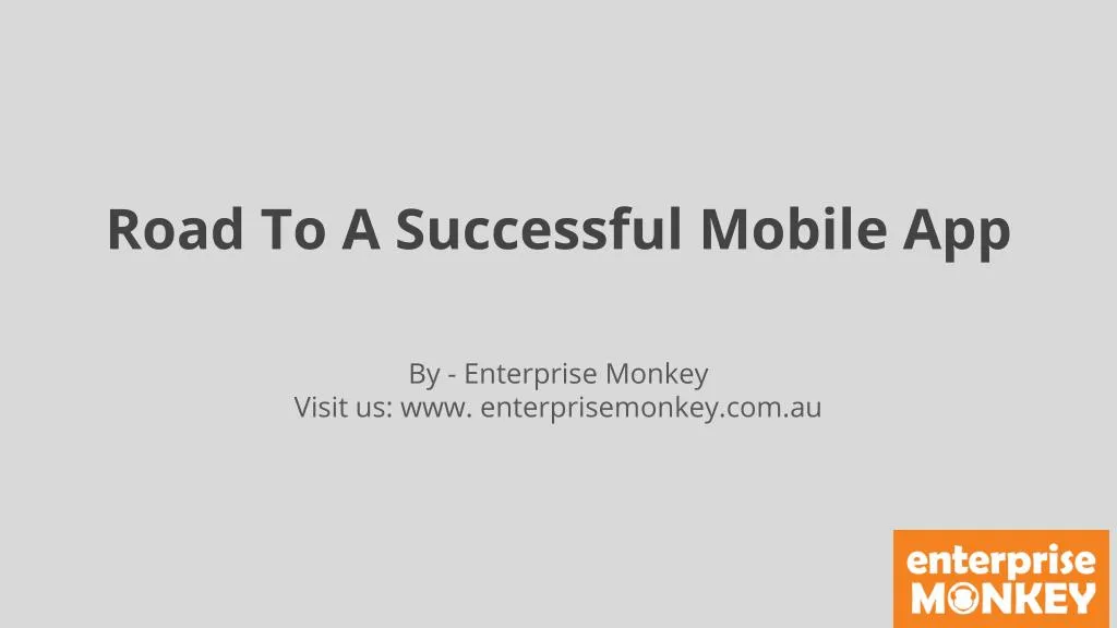 road to a successful mobile app