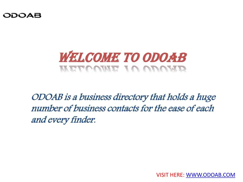 welcome to odoab