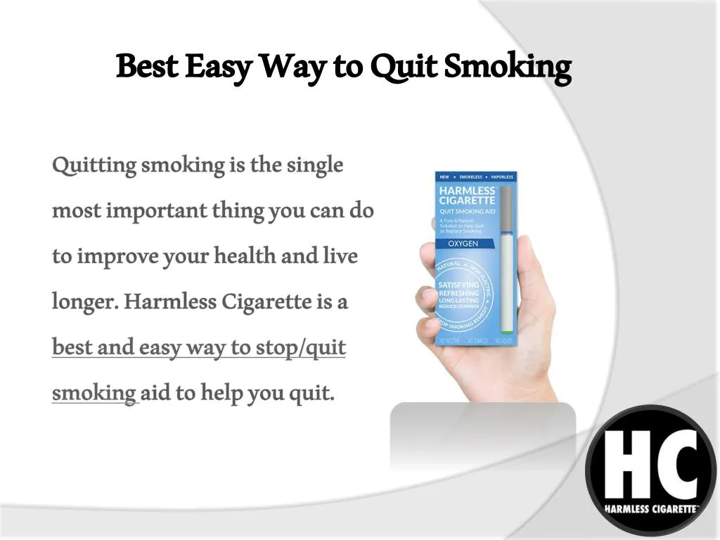 best easy way to quit smoking