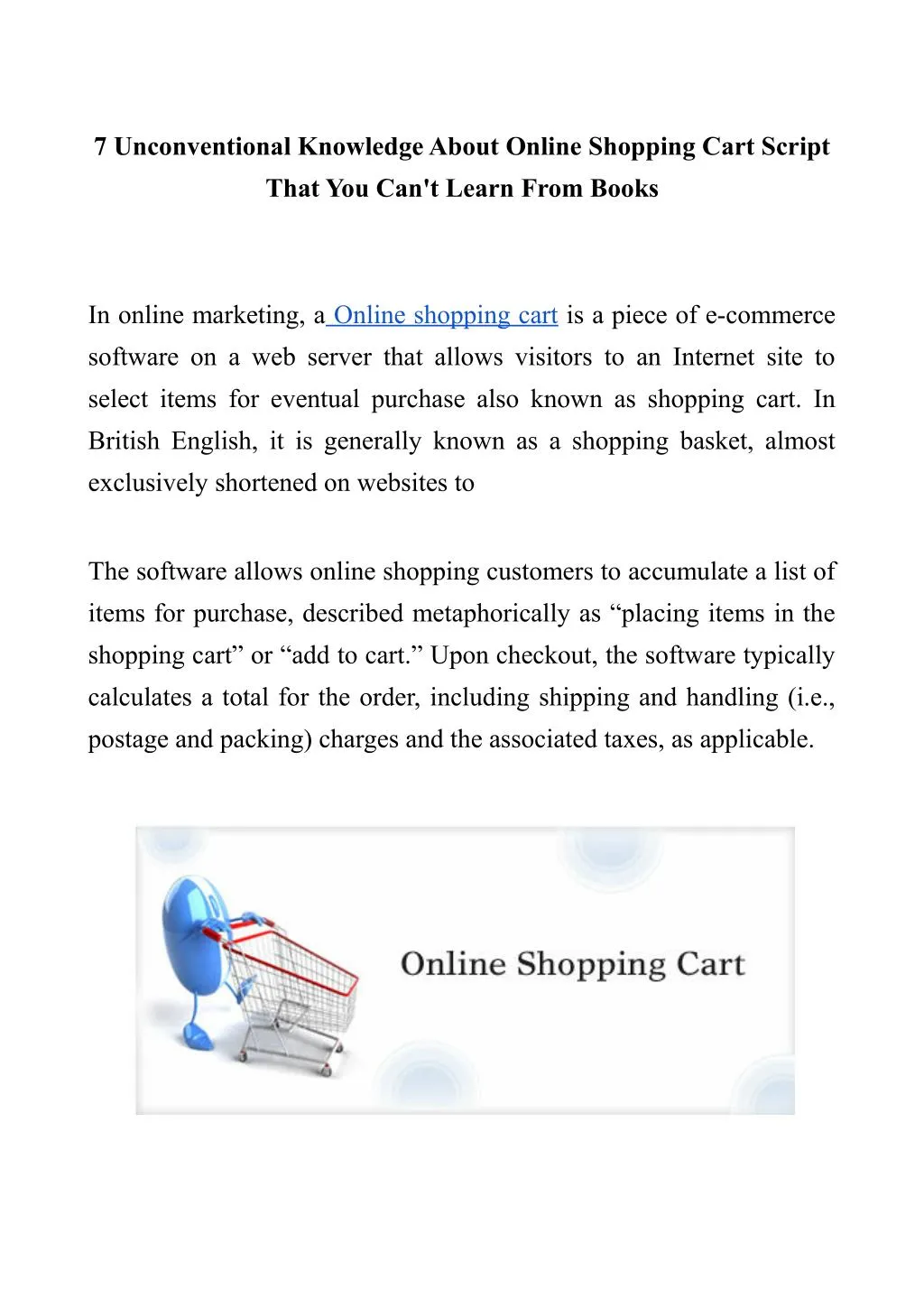 7 unconventional knowledge about online shopping