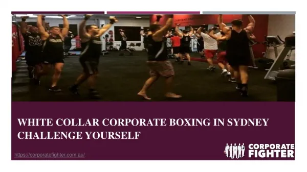 White Collar Corporate Boxing in Sydney Challenge Yourself