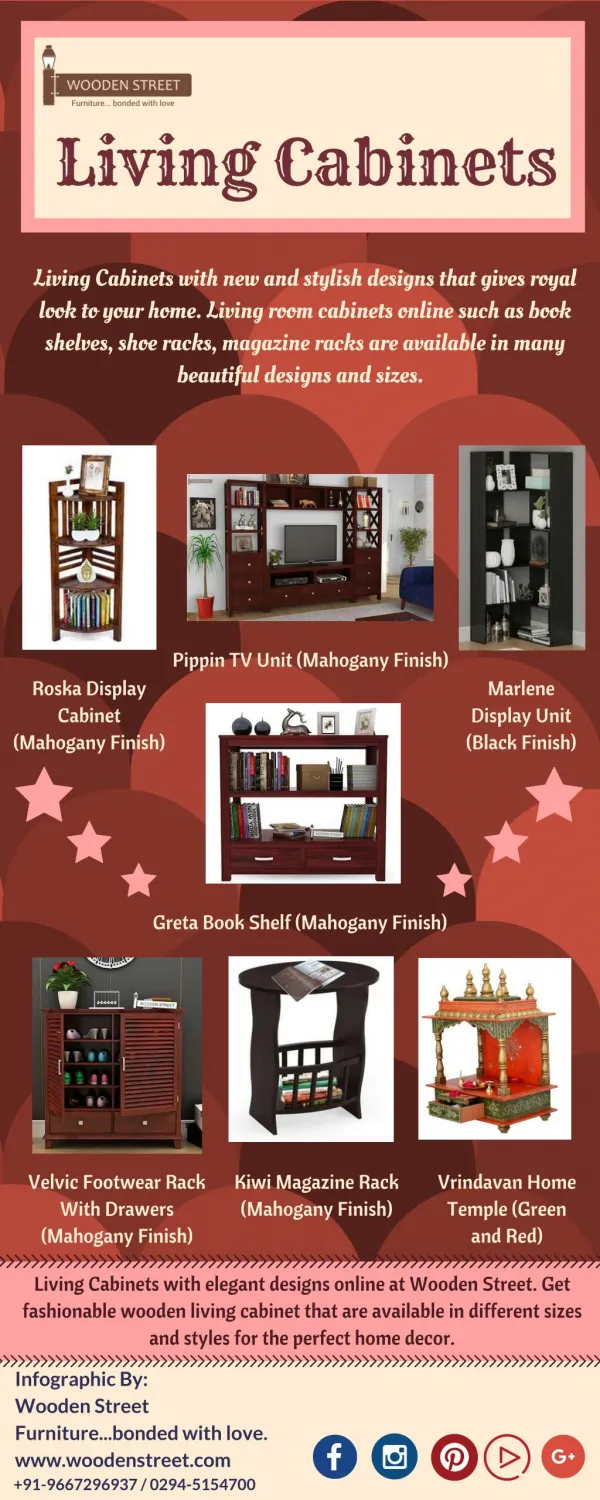 Shop Living Room Cabinets Online in India Upto 60% off