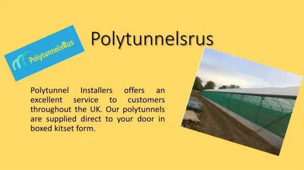 Commercial Polytunnels