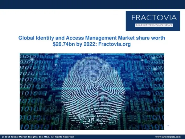Cloud Identity and Access Management Market size to exceed $5bn by 2022